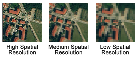 Spatial resolution of gridded datasets