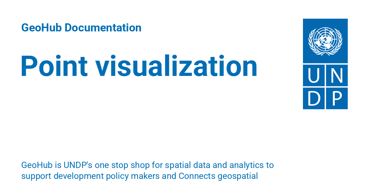 Point visualization - GeoHub Documentation