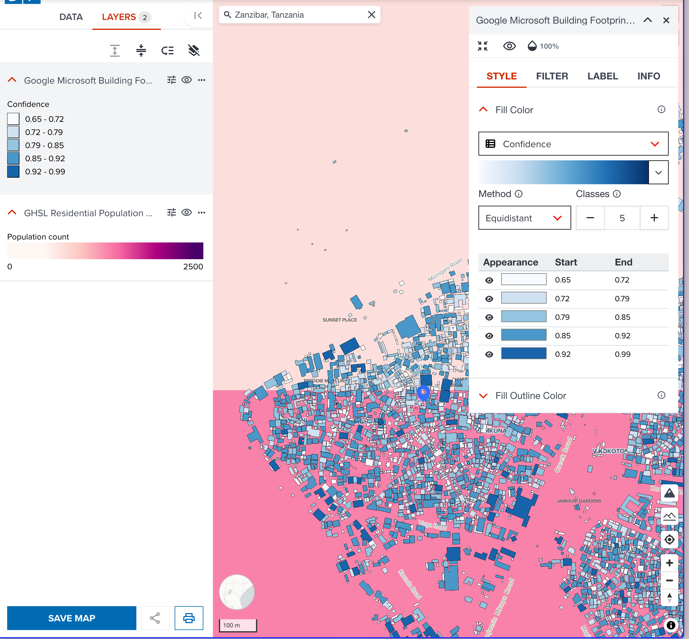 After visualizing vector dataset