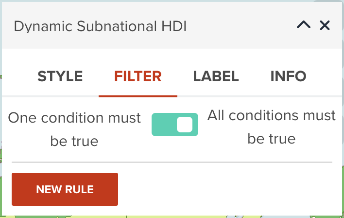 Adding new filter rule