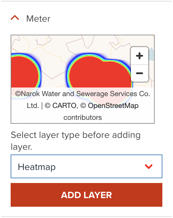 Add point data as heatmap layer